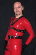 Red with Harness