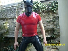 Rubber dog outdoor