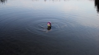 Spielzeug aus dem See hollen