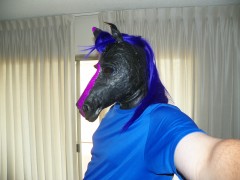 side view of my pony hood